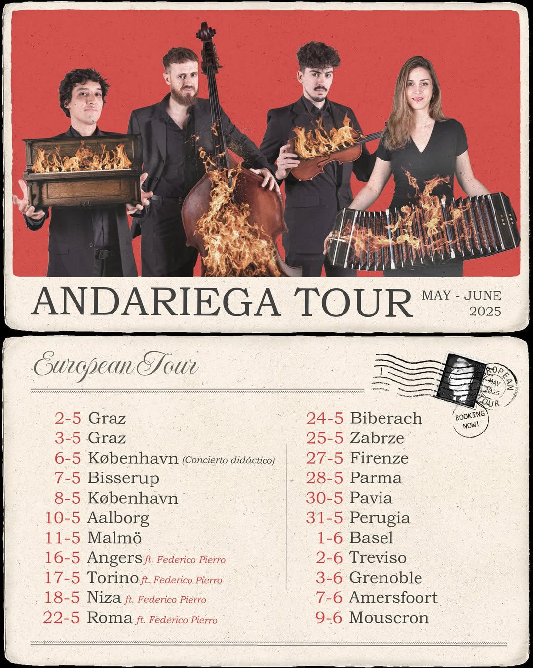 Andariega tour 2025